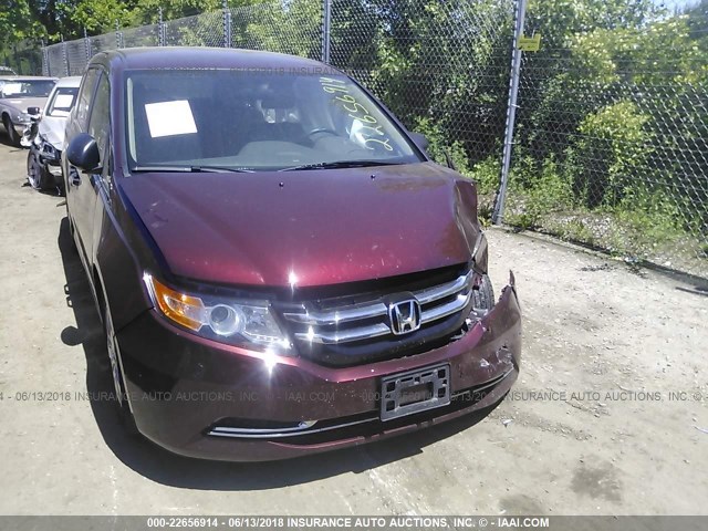 5FNRL5H2XGB096944 - 2016 HONDA ODYSSEY LX RED photo 4