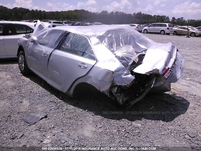 4T1BF1FK2CU095174 - 2012 TOYOTA CAMRY SE/LE/XLE SILVER photo 3