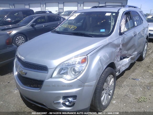 2GNALFEC0B1161402 - 2011 CHEVROLET EQUINOX LTZ SILVER photo 6