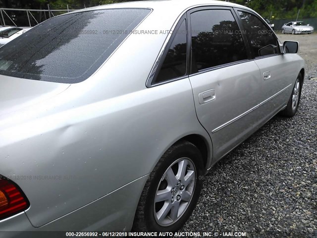 4T1BF28B3YU011308 - 2000 TOYOTA AVALON XL/XLS SILVER photo 6