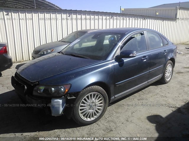 YV1MS382672269552 - 2007 VOLVO S40 2.4I BLUE photo 2