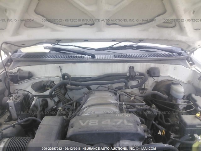 5TDZT38A51S033930 - 2001 TOYOTA SEQUOIA LIMITED WHITE photo 10