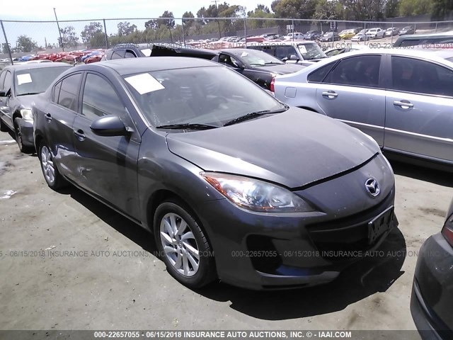 JM1BL1V88C1545804 - 2012 MAZDA 3 I GRAY photo 1