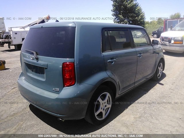 JTLKE50E081014428 - 2008 TOYOTA SCION XB 蓝色 照片 4