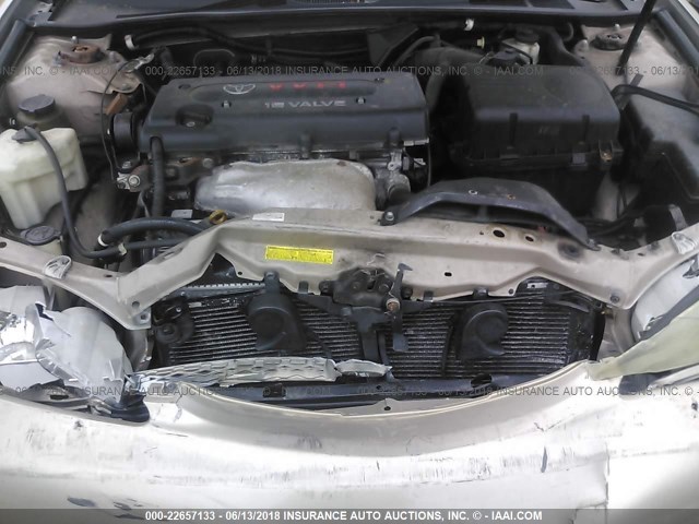 4T1BE32K44U885405 - 2004 TOYOTA CAMRY LE/XLE/SE ბეჟი ფოტო 10
