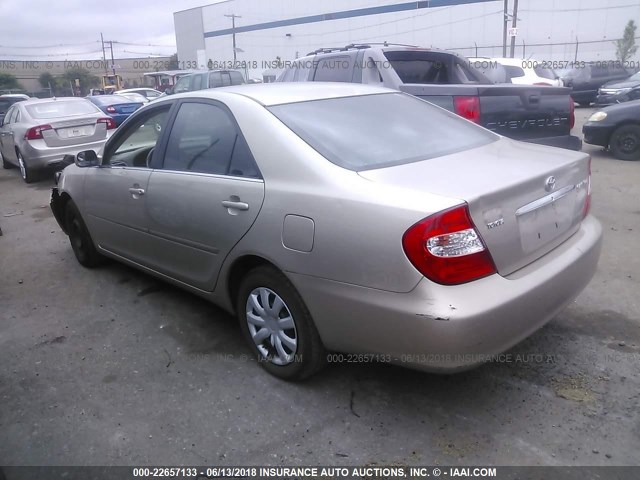 4T1BE32K44U885405 - 2004 TOYOTA CAMRY LE/XLE/SE ბეჟი ფოტო 3