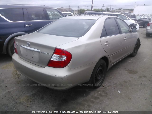 4T1BE32K44U885405 - 2004 TOYOTA CAMRY LE/XLE/SE ბეჟი ფოტო 4