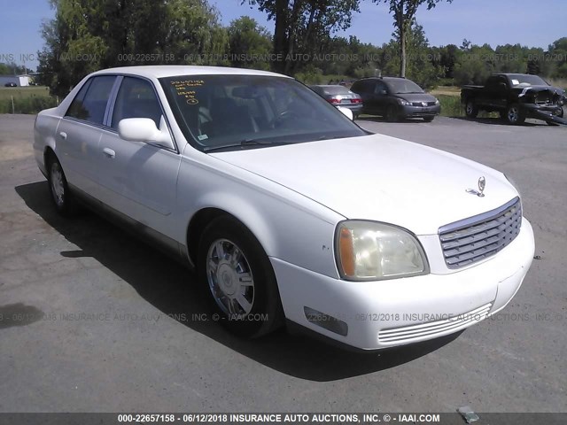 1G6KD54Y64U125693 - 2004 CADILLAC DEVILLE WHITE photo 1