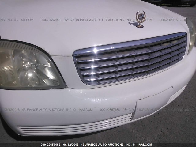 1G6KD54Y64U125693 - 2004 CADILLAC DEVILLE WHITE photo 6