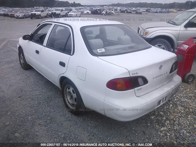 1NXBR12E5YZ365111 - 2000 TOYOTA COROLLA VE/CE/LE 白色 照片 3