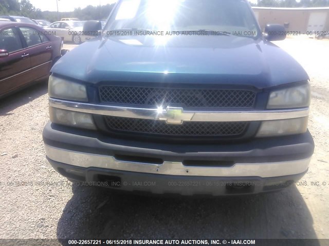 3GNEC12Z15G117868 - 2005 CHEVROLET AVALANCHE C1500 BLUE photo 6