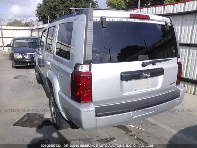 1J8HH48N68C156582 - 2008 JEEP COMMANDER SPORT SILVER photo 3