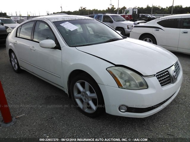 1N4BA41E85C825710 - 2005 NISSAN MAXIMA SE/SL WHITE photo 1