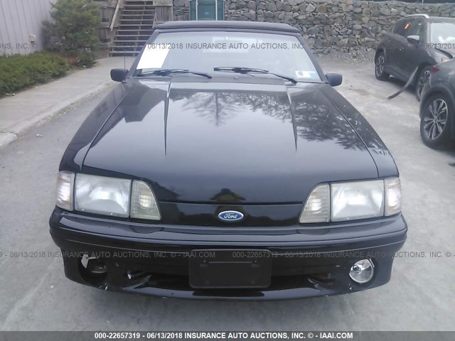 1FACP45E9PF162713 - 1993 FORD MUSTANG GT/COBRA GT BLACK photo 6