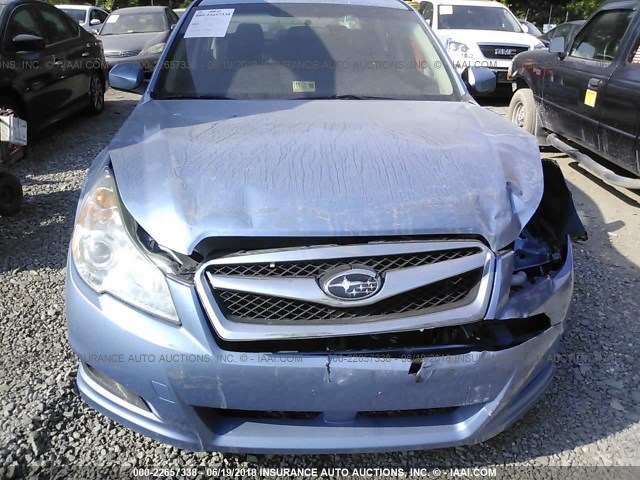 4S3BMBC60A3241811 - 2010 SUBARU LEGACY 2.5I PREMIUM BLUE photo 6