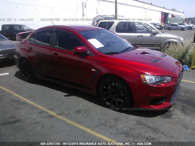 JA3AW86V88U047560 - 2008 MITSUBISHI LANCER EVOLUTION GSR RED photo 1