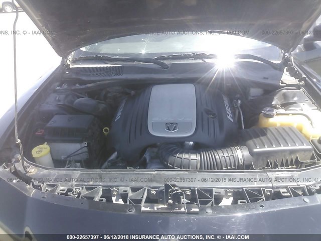 2B3KA53H06H179151 - 2006 DODGE CHARGER R/T BLACK photo 10