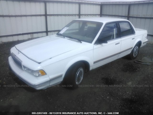 1G4AG55M5T6464777 - 1996 BUICK CENTURY SPECIAL/CUSTOM/LIMITED WHITE photo 2