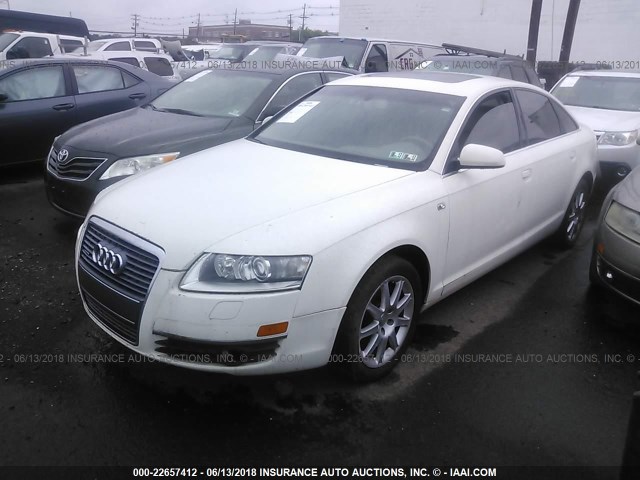 WAUDG74F15N105562 - 2005 AUDI A6 3.2 QUATTRO WHITE photo 2