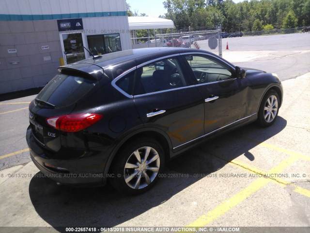 JNKAJ09F68M350339 - 2008 INFINITI EX35 JOURNEY BLACK photo 4