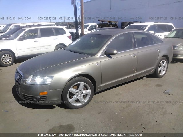 WAUDG74FX6N034198 - 2006 AUDI A6 3.2 QUATTRO TAN photo 2