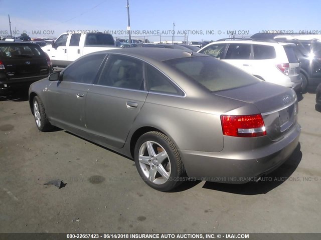 WAUDG74FX6N034198 - 2006 AUDI A6 3.2 QUATTRO TAN photo 3