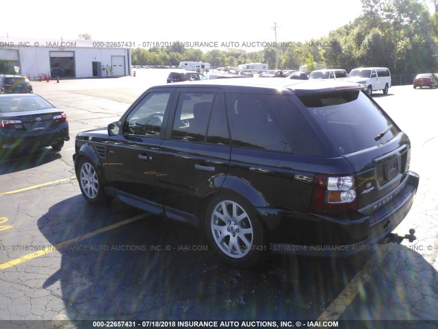 SALSF25407A992037 - 2007 LAND ROVER RANGE ROVER SPORT  BLUE photo 3