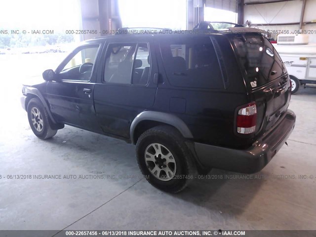 JN8DR09Y81W571691 - 2001 NISSAN PATHFINDER LE/SE/XE BLACK photo 3