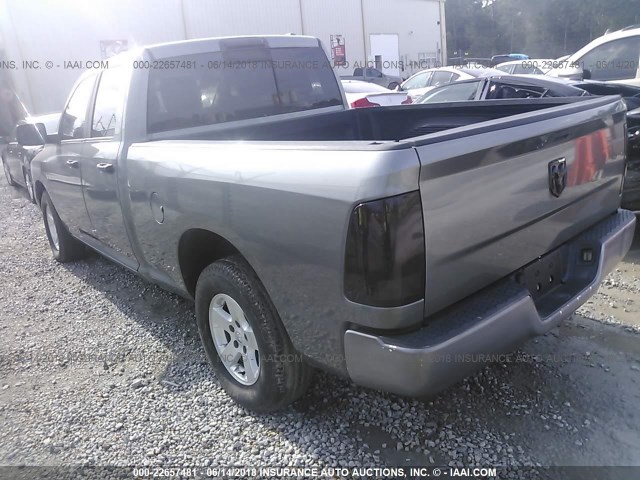 1D7RB1GP6BS555283 - 2011 DODGE RAM 1500 GRAY photo 3