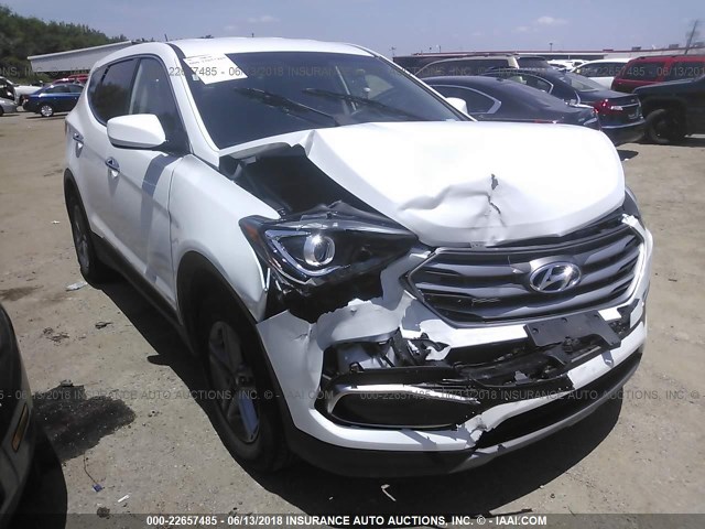 5XYZT3LB1JG534343 - 2018 HYUNDAI SANTA FE SPORT  WHITE photo 1