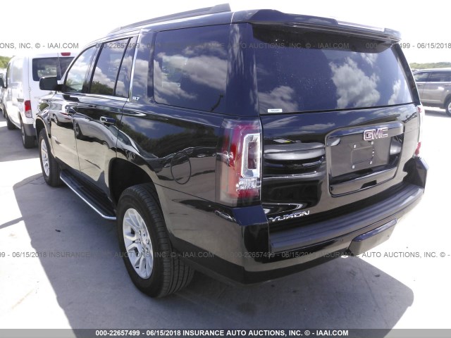 1GKS1BKCXHR386270 - 2017 GMC YUKON SLT BLACK photo 3