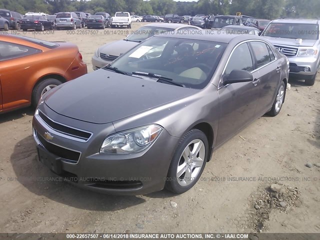 1G1ZB5E05CF103545 - 2012 CHEVROLET MALIBU LS GRAY photo 2