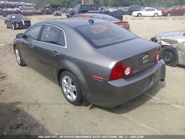 1G1ZB5E05CF103545 - 2012 CHEVROLET MALIBU LS GRAY photo 3