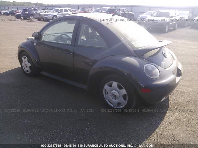 3VWDD21C6YM468119 - 2000 VOLKSWAGEN NEW BEETLE GLX 蓝色 照片 3