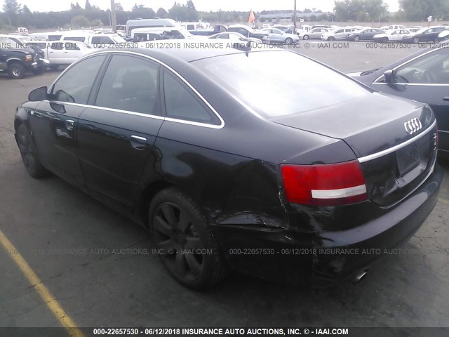 WAUDT74F45N054439 - 2005 AUDI A6 3.2 QUATTRO BLACK photo 3