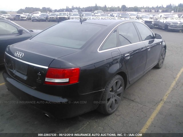 WAUDT74F45N054439 - 2005 AUDI A6 3.2 QUATTRO BLACK photo 4