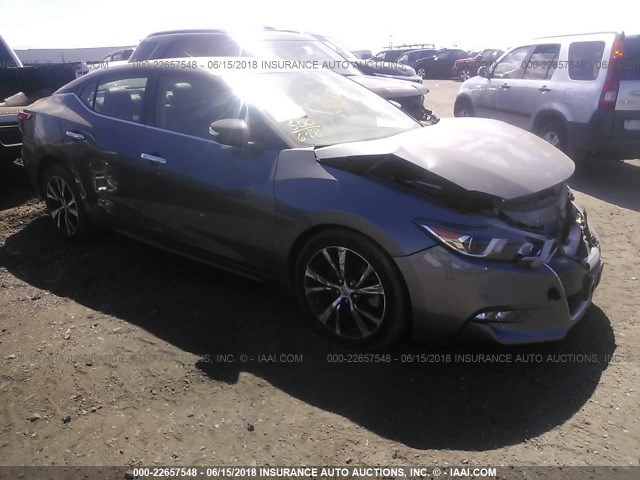 1N4AA6AP5HC441901 - 2017 NISSAN MAXIMA 3.5S/SV/SL/SR/PLAT GRAY photo 1