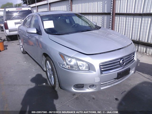 1N4AA5APXDC835382 - 2013 NISSAN MAXIMA S/SV SILVER photo 1