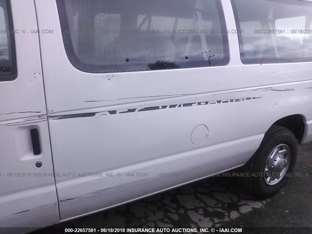 1FBNE3BL3ADA86256 - 2010 FORD ECONOLINE E350 SUPER DUTY WAGON WHITE photo 6