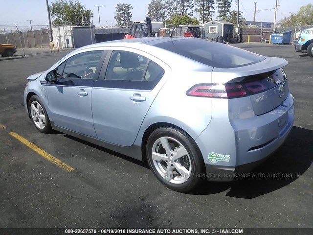 1G1RF6E45DU112921 - 2013 CHEVROLET VOLT Light Blue photo 3