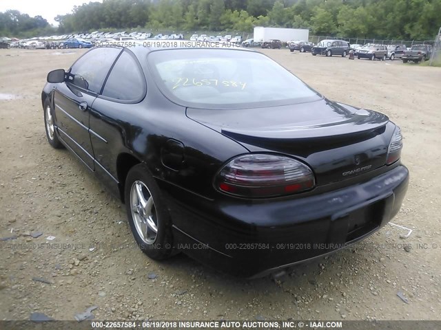 1G2WP12K2YF195204 - 2000 PONTIAC GRAND PRIX GT BLACK photo 3