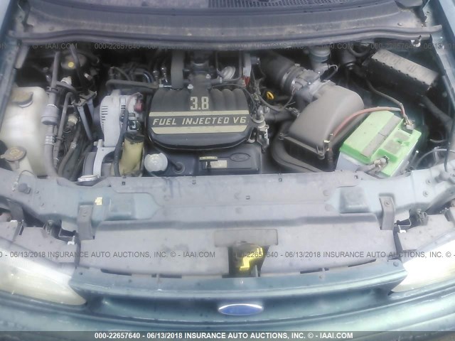 2FMDA5145SBD54669 - 1995 FORD WINDSTAR WAGON GREEN photo 10