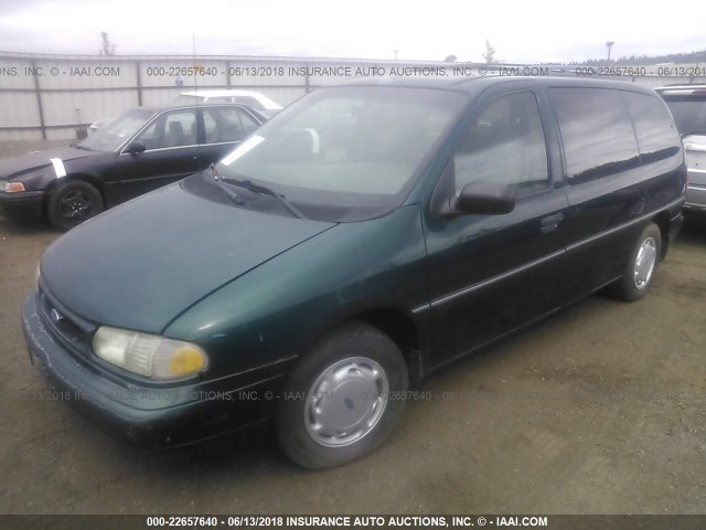 2FMDA5145SBD54669 - 1995 FORD WINDSTAR WAGON GREEN photo 2