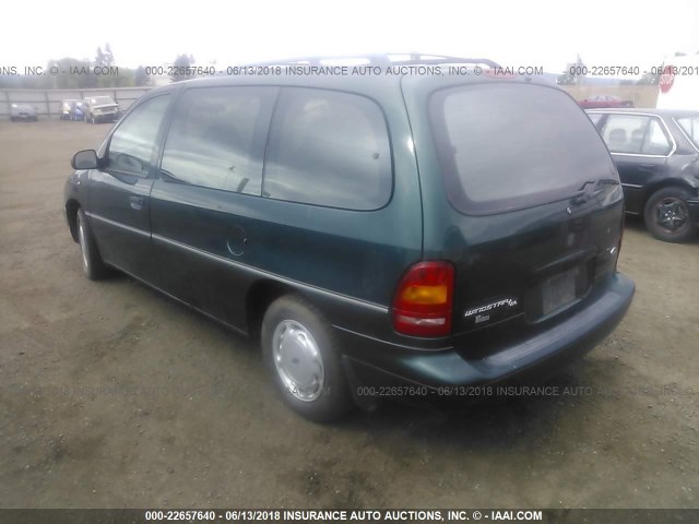 2FMDA5145SBD54669 - 1995 FORD WINDSTAR WAGON GREEN photo 3