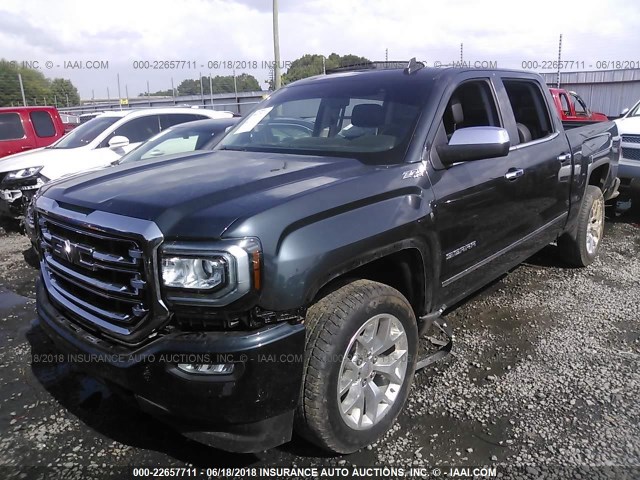 3GTU2NEJ8HG367990 - 2017 GMC SIERRA K1500 SLT BLUE photo 2