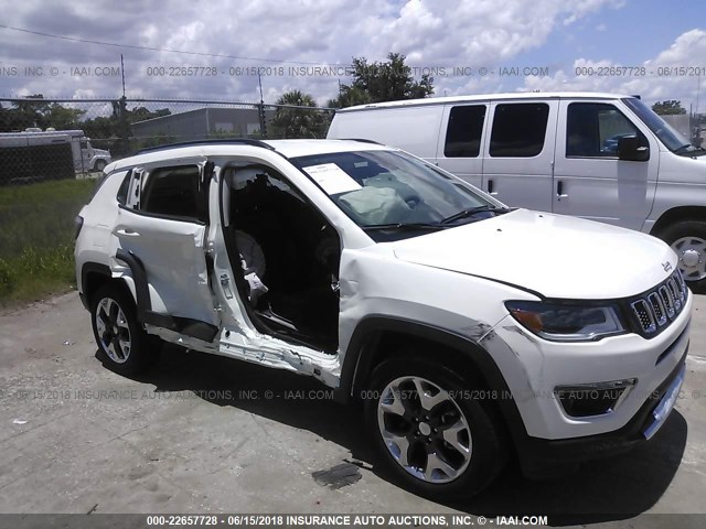 3C4NJCCBXJT358471 - 2018 JEEP COMPASS LIMITED WHITE photo 6