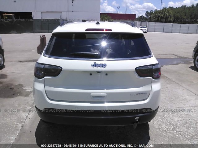 3C4NJCCBXJT358471 - 2018 JEEP COMPASS LIMITED WHITE photo 8