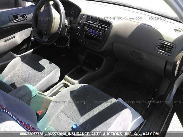 1HGEJ6228YL131161 - 2000 HONDA CIVIC DX SILVER photo 5