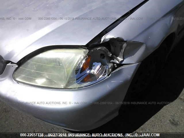 1HGEJ6228YL131161 - 2000 HONDA CIVIC DX SILVER photo 6