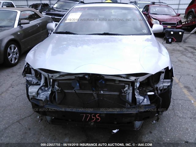 4T1BB46K49U082366 - 2009 TOYOTA CAMRY HYBRID SILVER photo 6